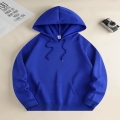 Saks Mavisi Kapüşonlu,Kanguru Cepli Sweatshirt