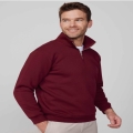 Dik Yaka Yarım Fermuarlı Sweatshirt