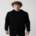 Siyah Kapüşonlu,Kanguru Cepli Sweatshirt